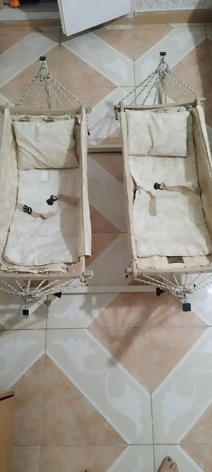 یک عددگهواره دوقلودوعددبالش طبی سرنوزاد|تخت و صندلی بچه|شهریار, شهریار|دیوار