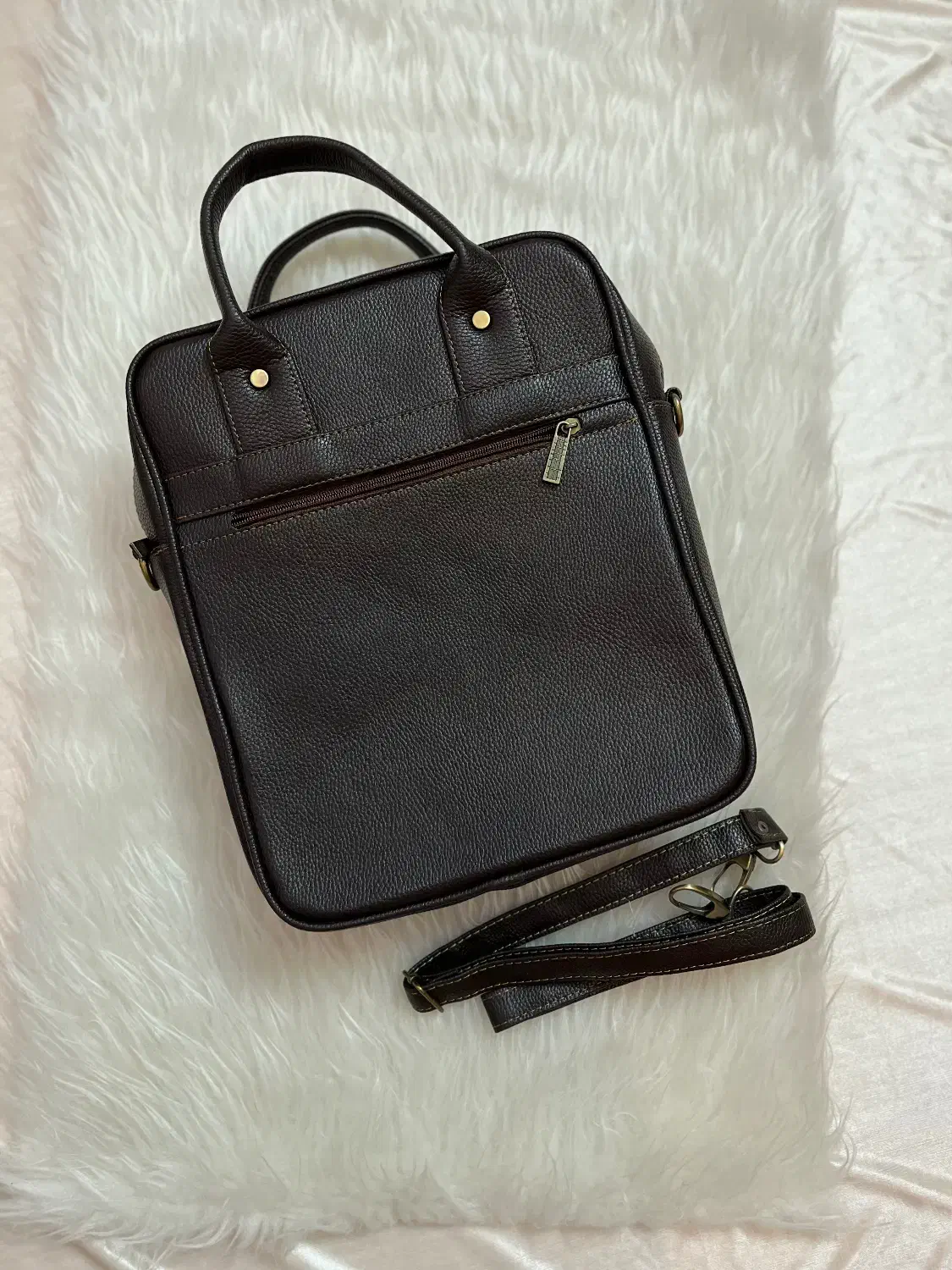 کیف دستی اداری-دانشگاهی به همراه بند دوشی قهوه ای|کیف، کفش، کمربند|اصفهان, کشاورزی|دیوار