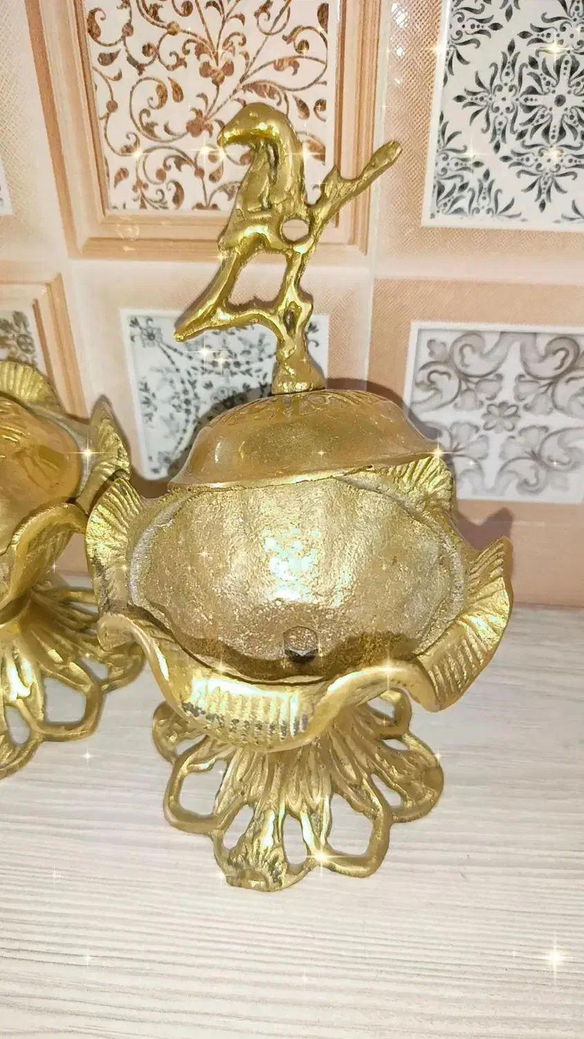 قندان برنز نو سنگین|ظروف سرو و پذیرایی|تبریز, |دیوار