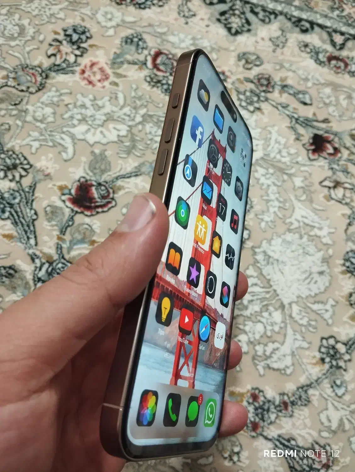 ایفون ۱۶ پرومکس  فول کپی  رنگ صحرایی|موبایل|سنندج, |دیوار