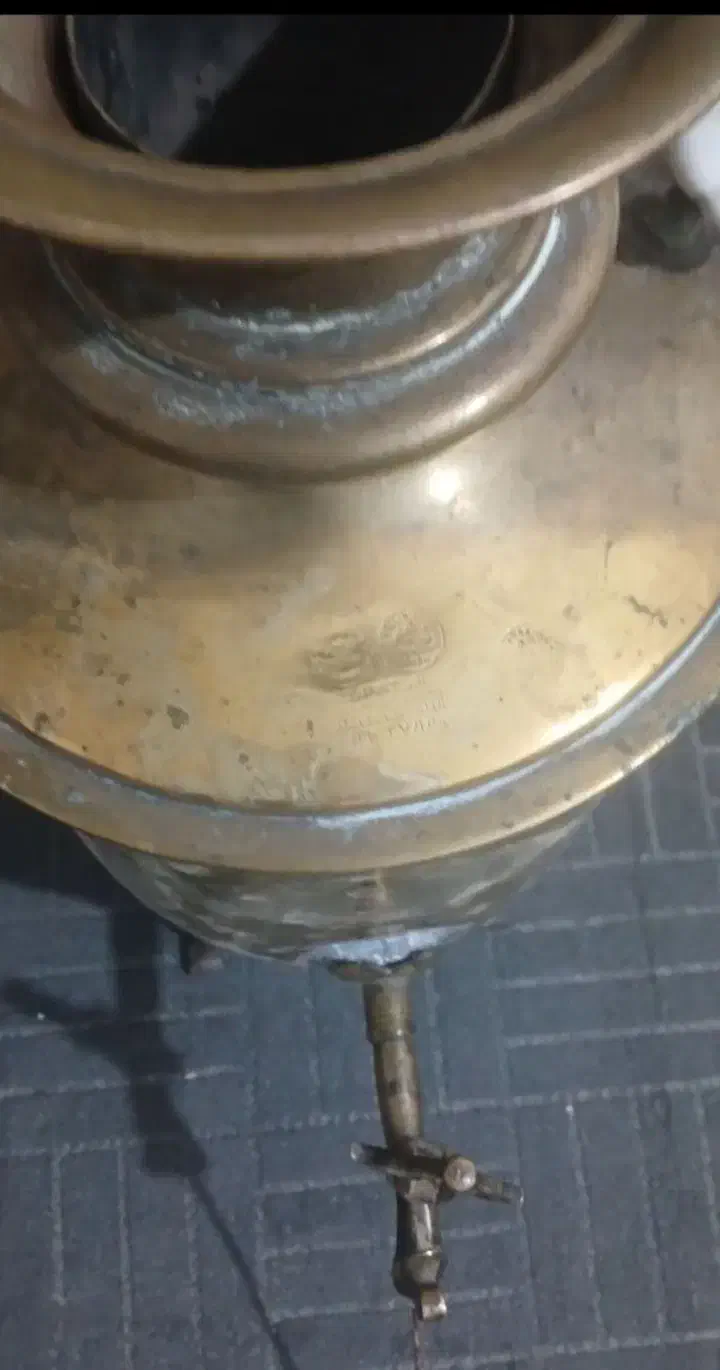 بدلیجات سماور قدیمی مهر دار هفت لیتری|بدلیجات|مراغه, |دیوار