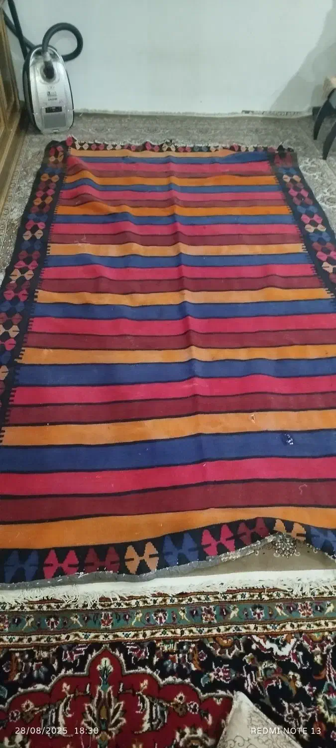 دو عدد گلیم دست باف|گلیم، جاجیم، گبه|قرچک, مهدیه|دیوار