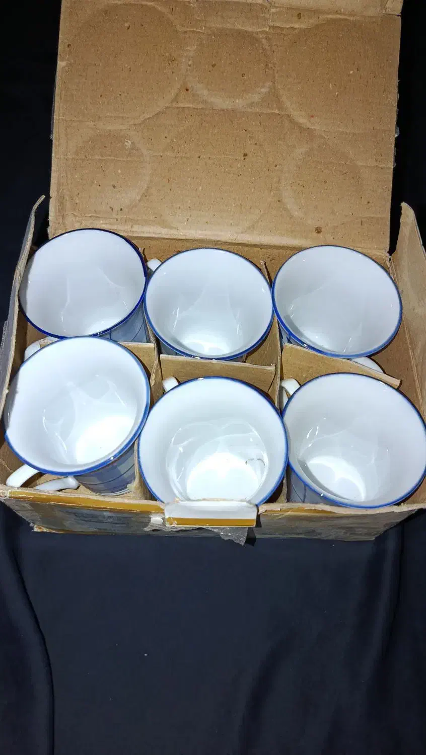 ۴ دست ماگ چای خوری گل پنبه|ظروف سرو و پذیرایی|دهدشت, |دیوار