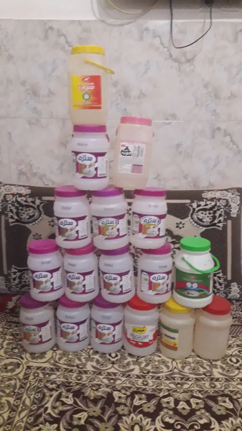 قوطی شیرخشک،دبه ماستی|ظروف نگهدارنده، پلاستیکی، یک‌بارمصرف|بیرجند, |دیوار