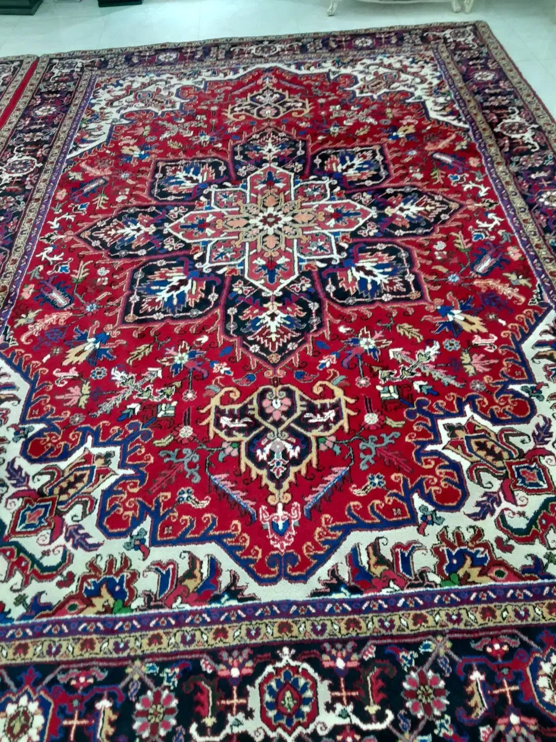 یک جفت فرش ۹ متری نو|فرش|میانه, |دیوار