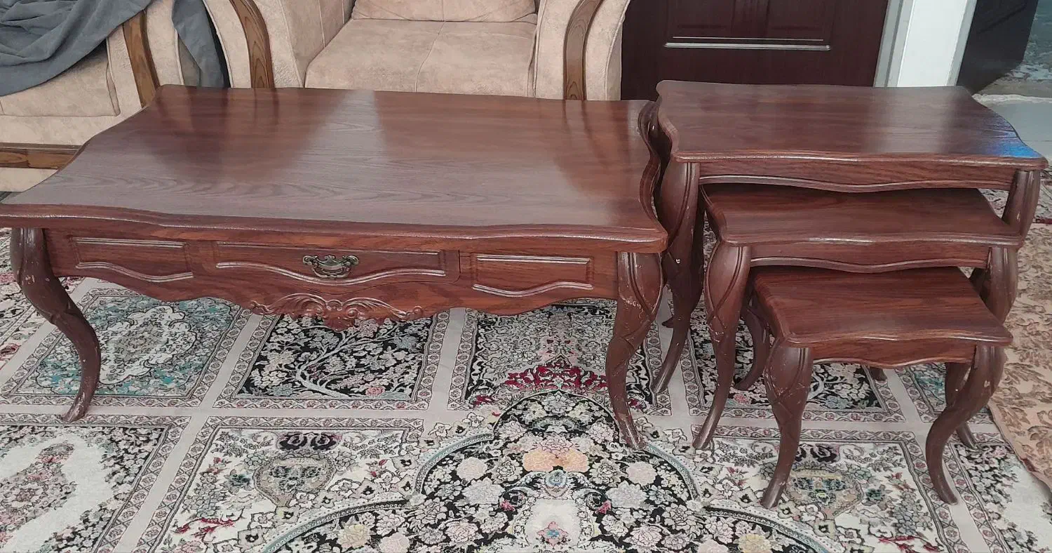 سه عدد میز عسلی یه دونه جلو مبلی|مبلمان خانگی و میز عسلی|شیروان (خراسان), |دیوار