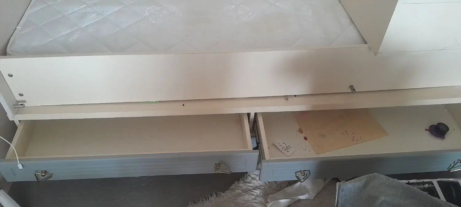 تخت دو منظوره کودک و نوجوان|تخت و سرویس خواب|بهار, |دیوار