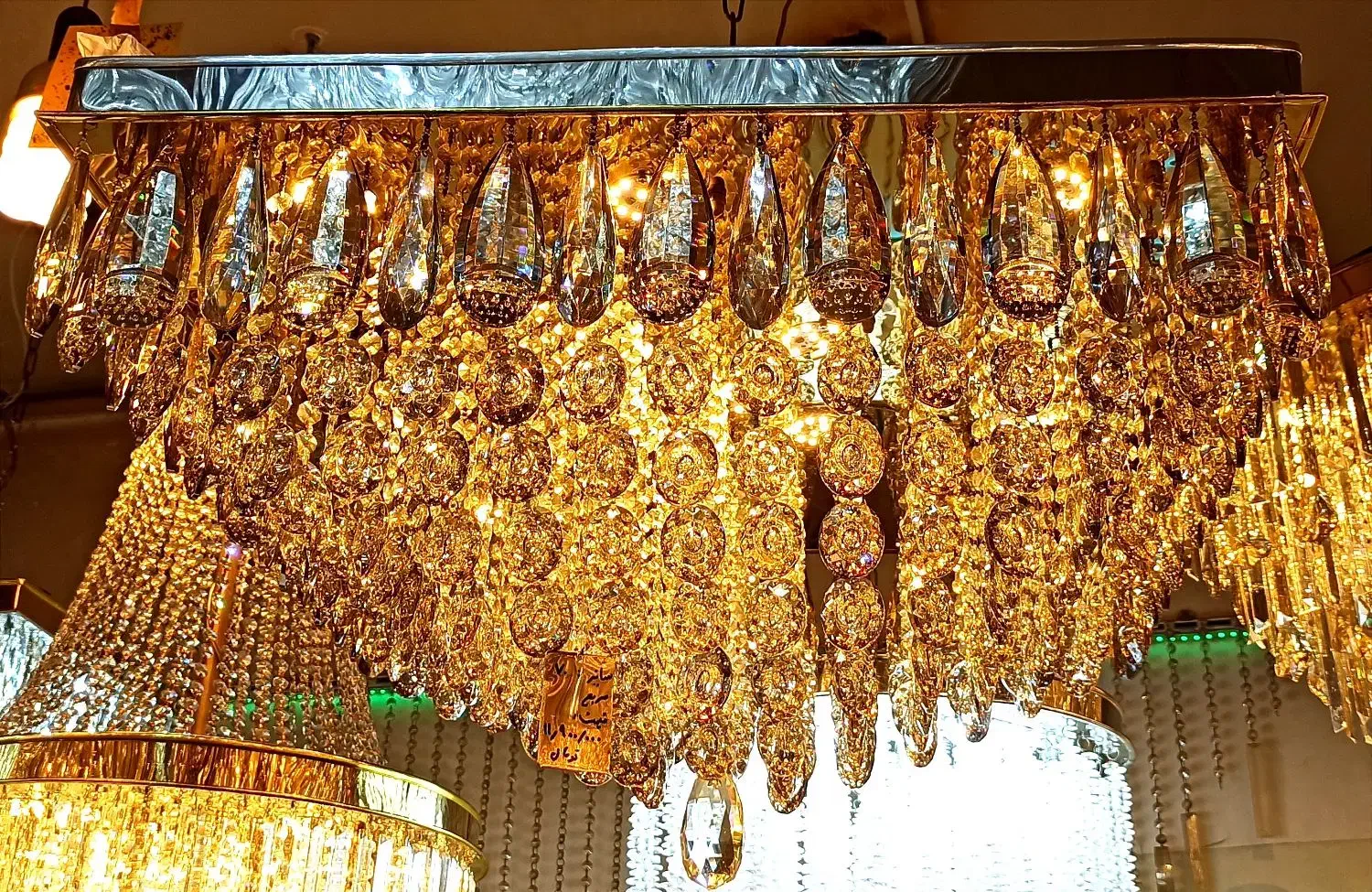 لوستر کریستالی مدل آنجلا کد 819|لوستر و چراغ آویز|قم, نیروگاه|دیوار