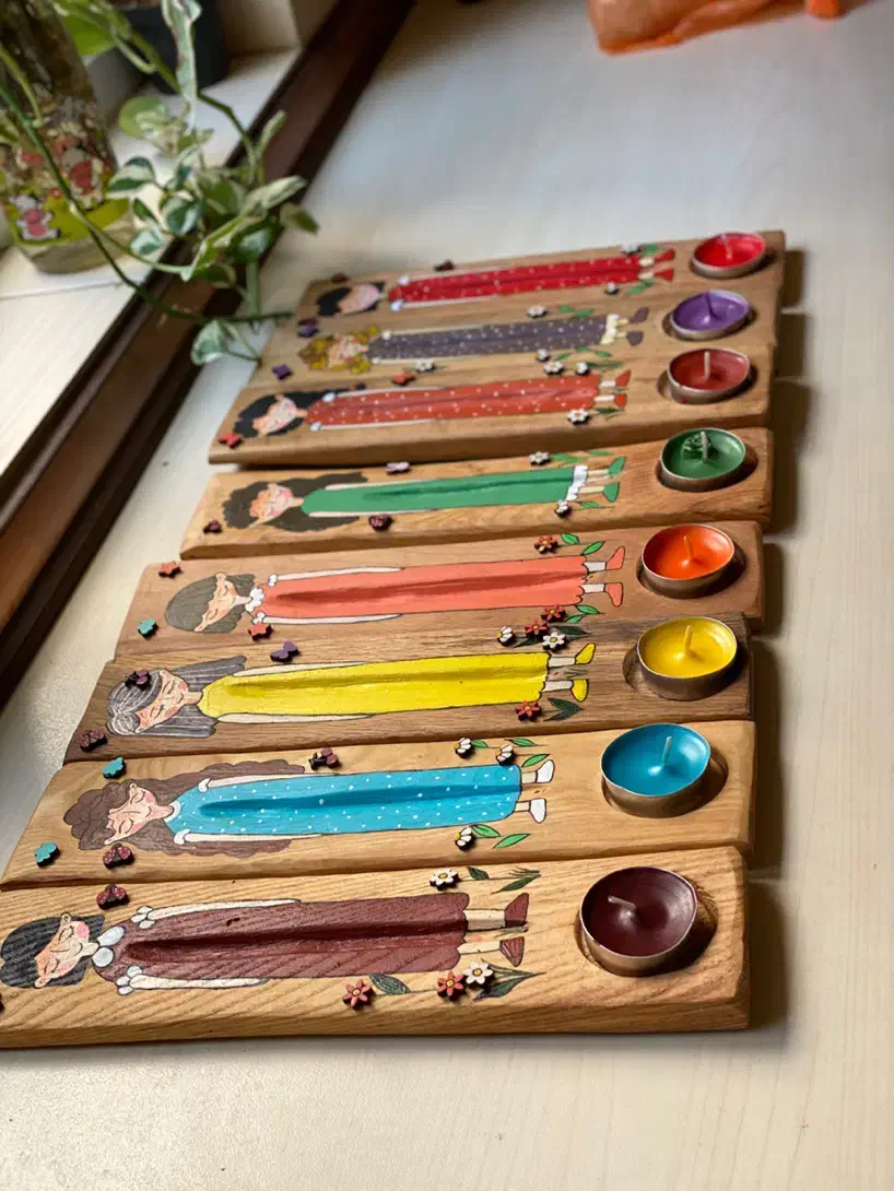 تابلوهای هنری دست‌ساز با تلفیق چوب و فرش|تابلو فرش|ساری, |دیوار