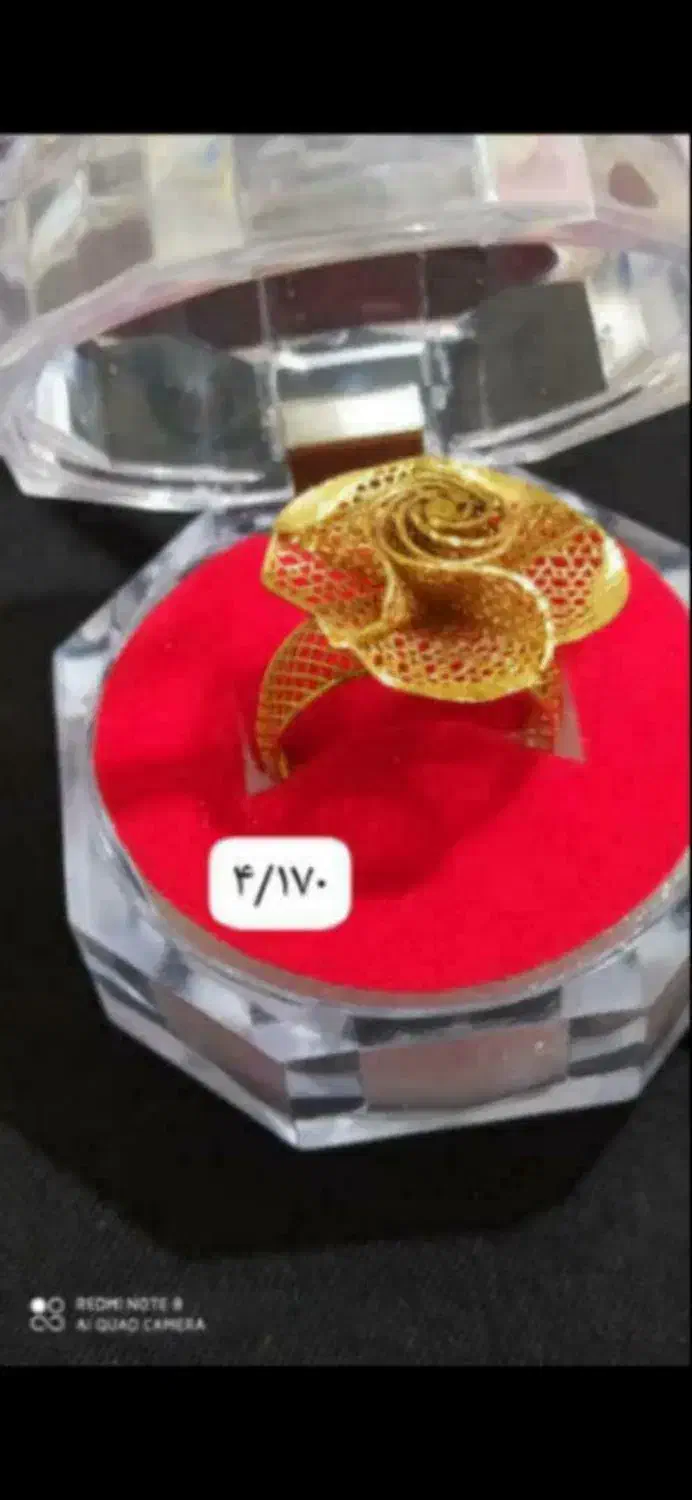 انگشتر گل شیک و زیبا ۳/۵ درصد فقط|جواهرات|یاسوج, |دیوار