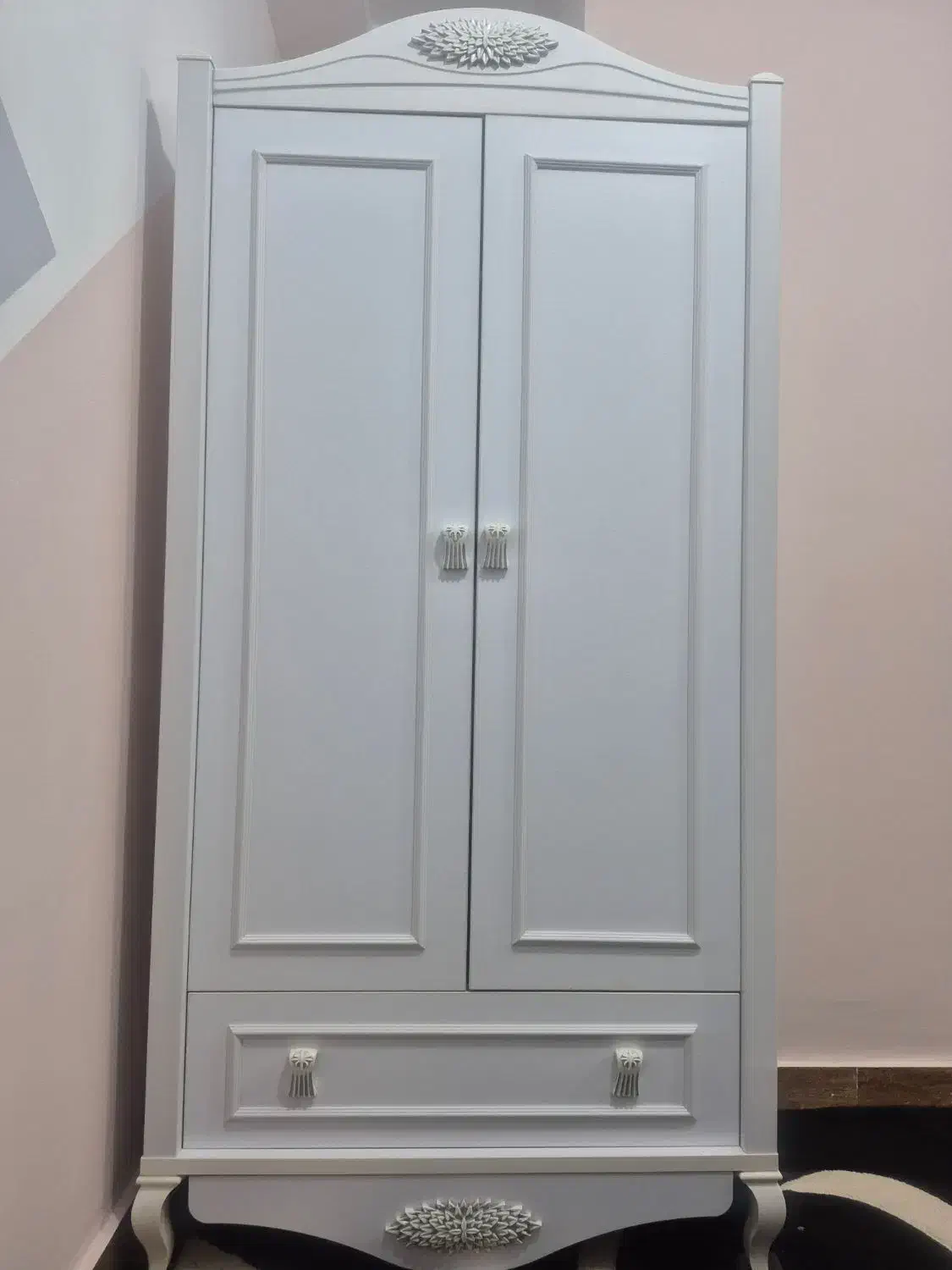 کمد دودرب برند ساحل چوب مدل جاسمین|جاکفشی، کمد، دراور|جم, |دیوار