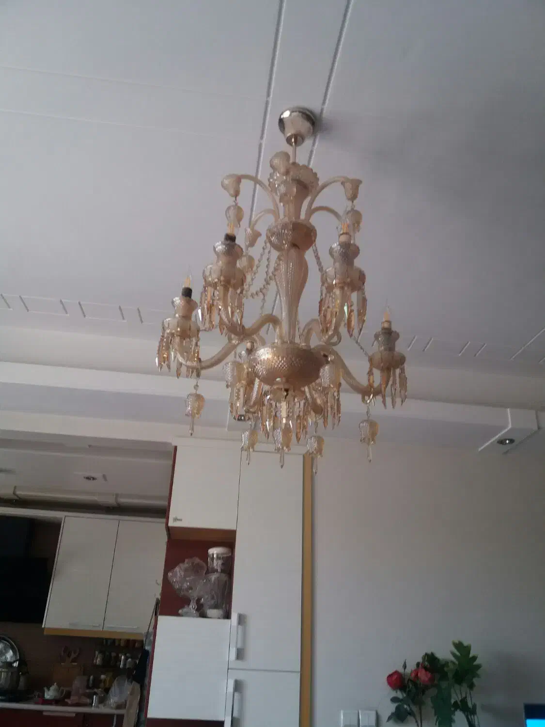 لوستر شامپاین|لوستر و چراغ آویز|تهران, شکوفه|دیوار