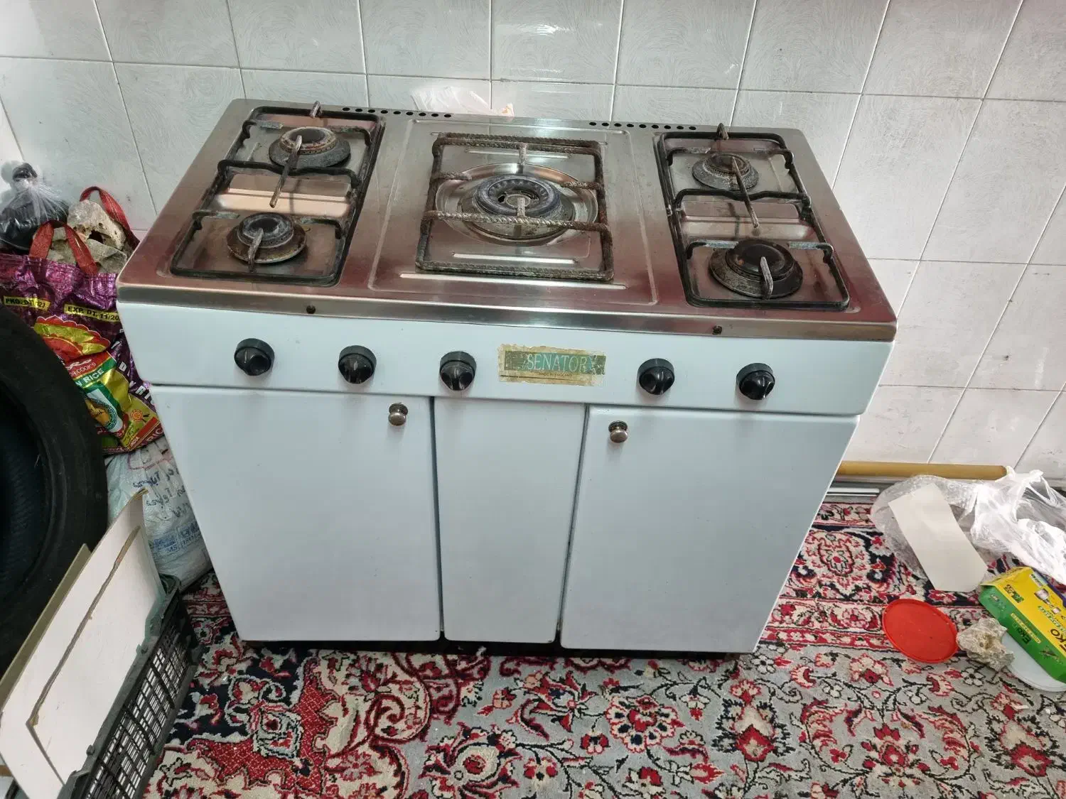 اجاق گاز ۵ شعله تمام لعاب کابینتی آردل|اجاق گاز و لوازم برقی پختوپز|رشت, سلیمانداراب|دیوار