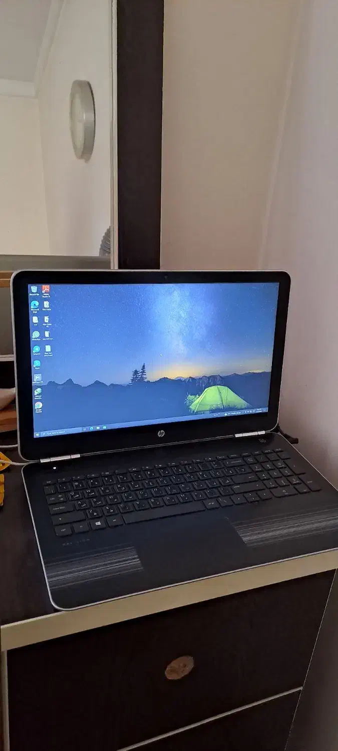 لپ تاپ hp سری pavilion b&o بسیار تمیز و کم کارکرد|رایانه همراه|قائم‌شهر, |دیوار