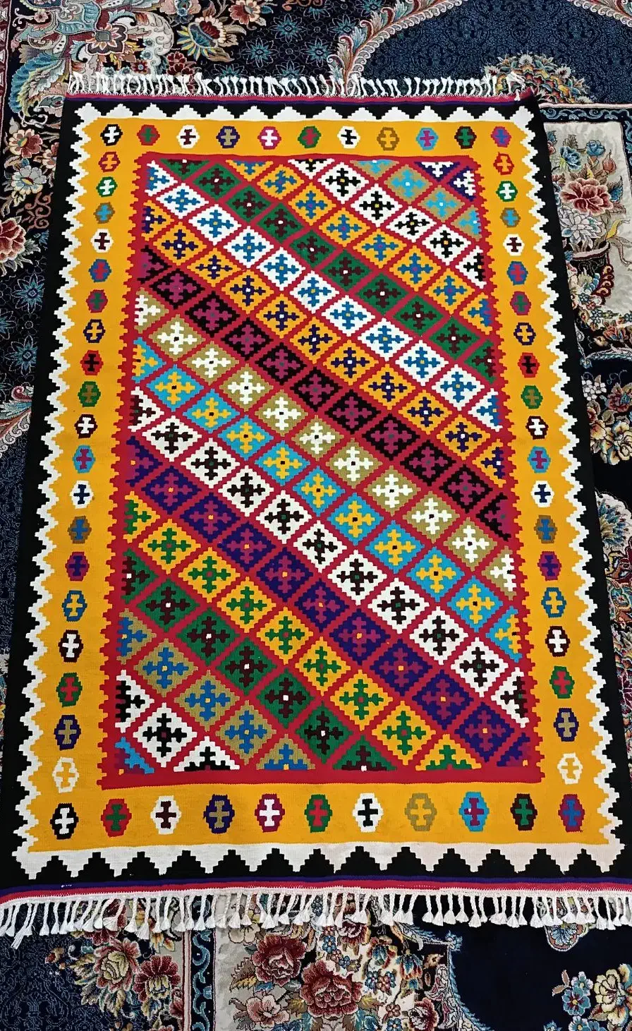 گلیم|گلیم، جاجیم، گبه|فیروزآباد (فارس), |دیوار