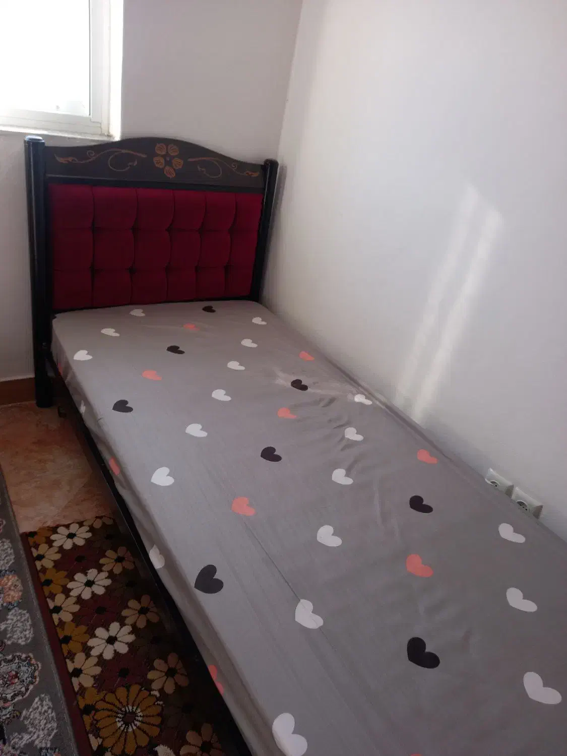 تخب خواب تک نفره دست دوم|تخت و سرویس خواب|رودسر, |دیوار