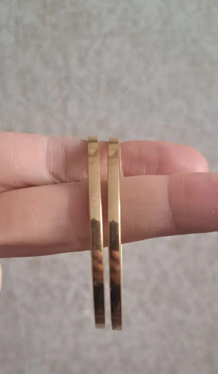 النگواینه ای سایز ۲ باهم حدود ۷ گرم|جواهرات|زنجان, |دیوار