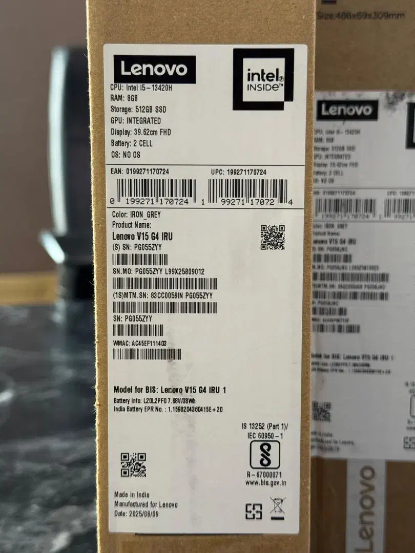 لپ تاپ لنوو V15 آکبند i5 13420H|رایانه همراه|تهران, دریا|دیوار