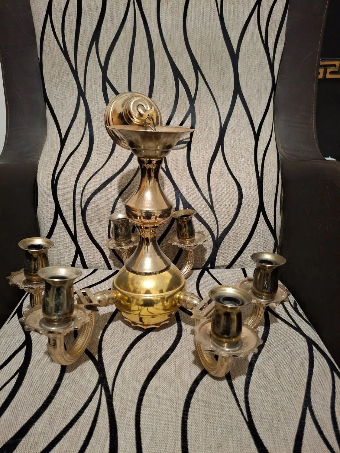 لوستر 4 عدد|لوستر و چراغ آویز|همدان, |دیوار