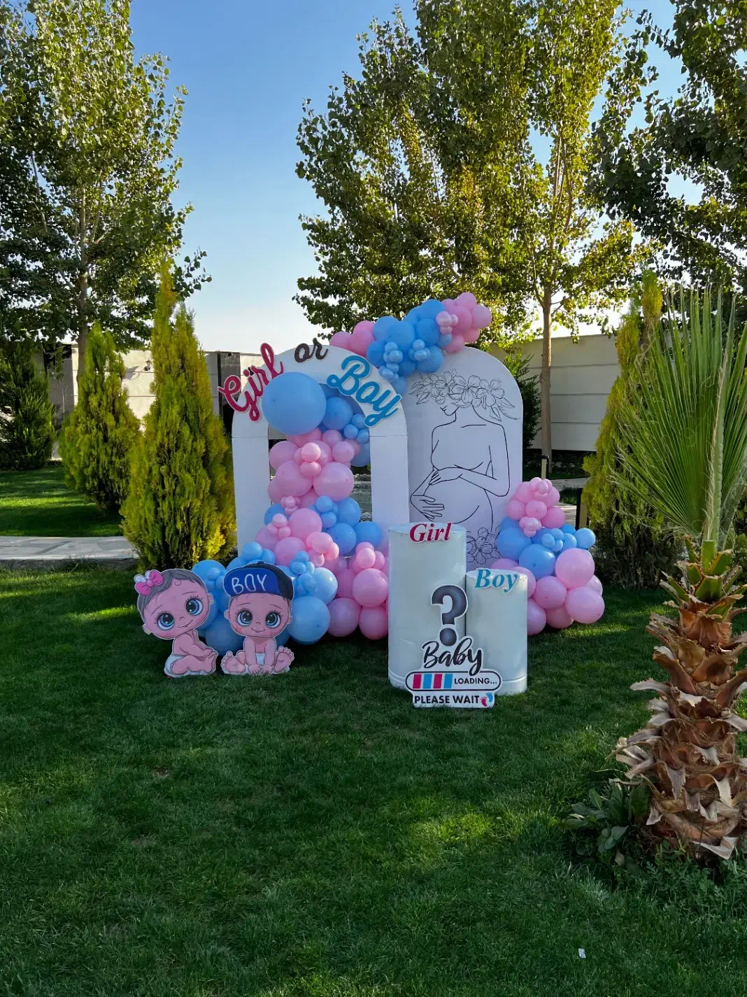 دکور تعیینجنسیت تی انتی تولدبادکنک آرایی|خدمات پذیرایی، مراسم|اصفهان, ارغوانیه|دیوار