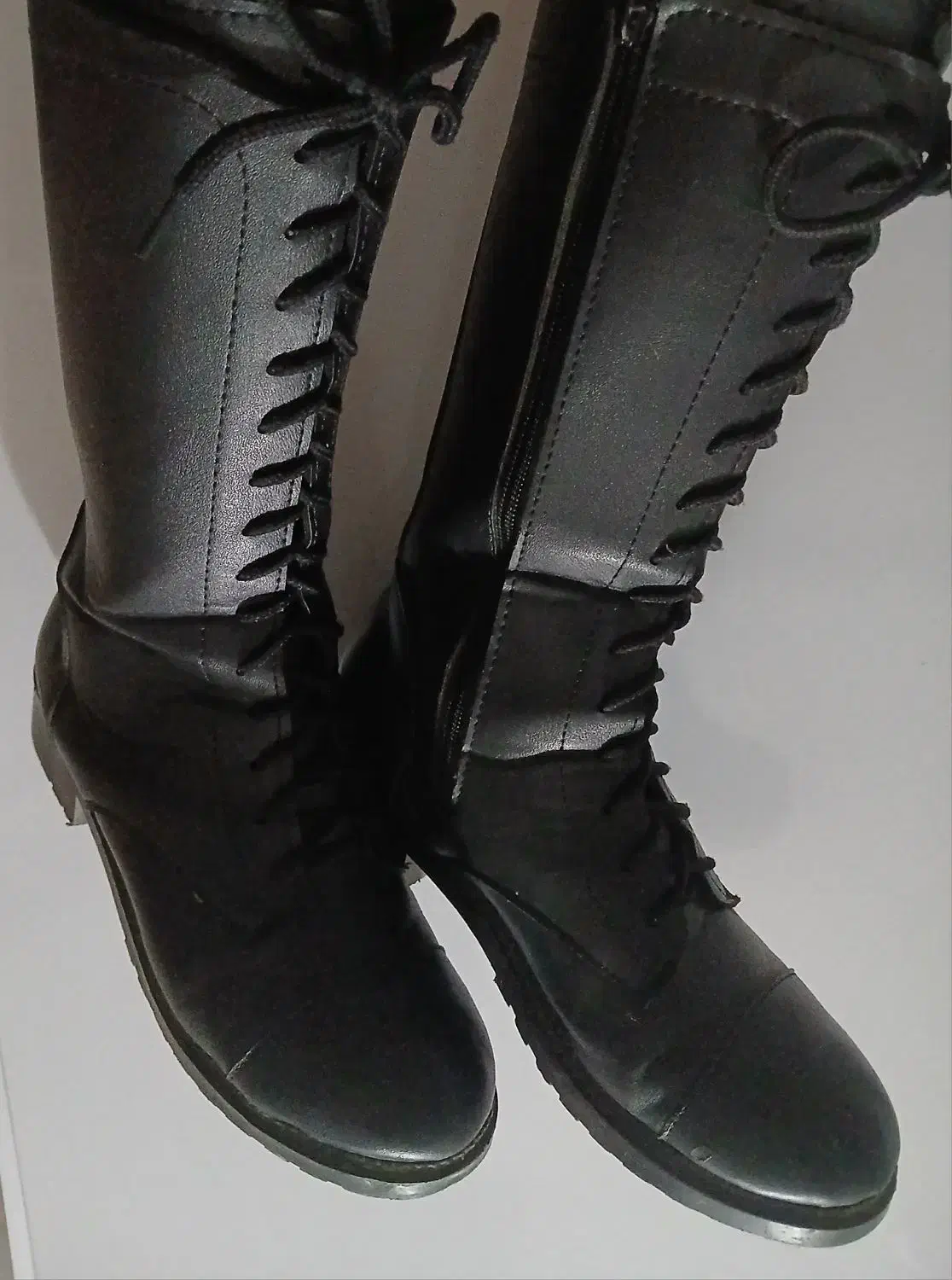 پوتین بلند جلو بند و کنار زیپ|کیف، کفش، کمربند|میاندوآب, |دیوار