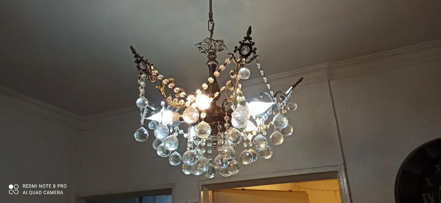 لوستر برنز|لوستر و چراغ آویز|تبریز, |دیوار