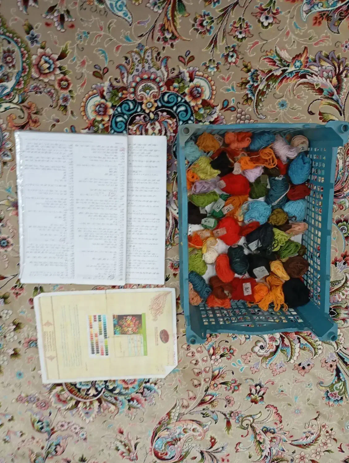 نخ و نقشه تابلو فرش|تابلو فرش|تهران, زهتابی|دیوار