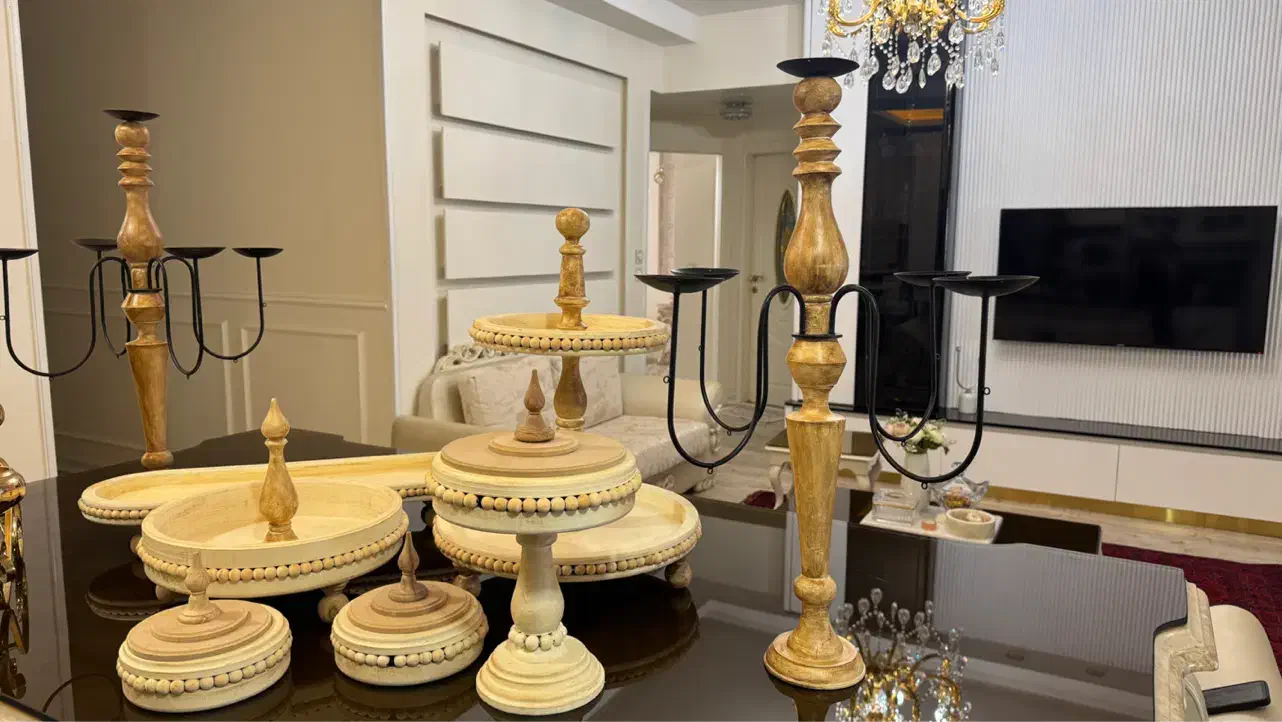 ظروف پذیرایی چوبی و دکوری|صنایع دستی و سایر لوازم تزئینی|گرمدره, |دیوار