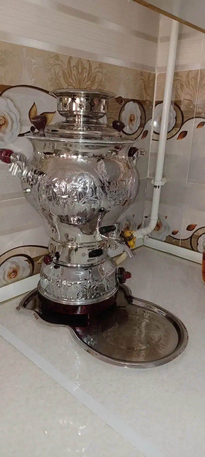 سماور گازی سالم بدون هیچ ایرادی|سماور، چای‌ساز، قهوه‌ساز|کنگاور, |دیوار