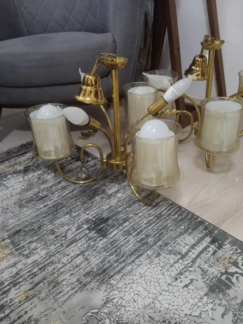 لوسترجفتی|لوستر و چراغ آویز|رشت, حمیدیان|دیوار