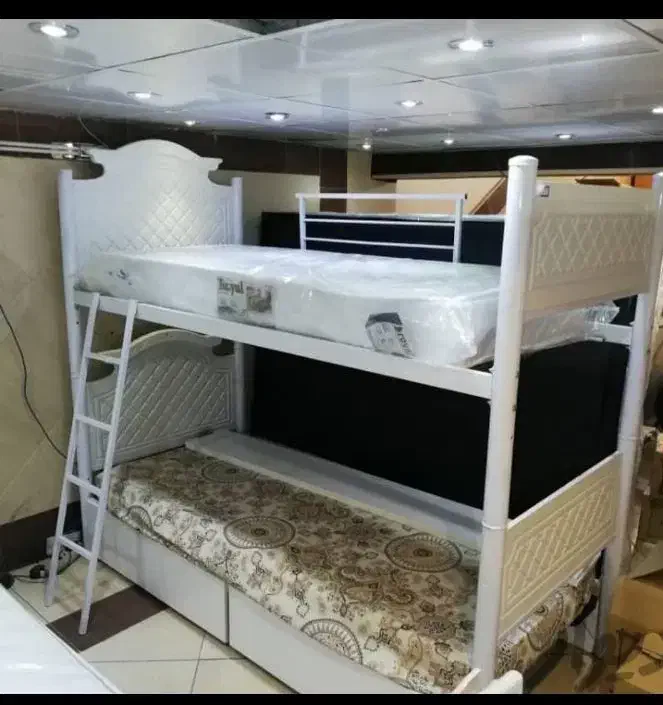 تخت مدل۲طبقه کد ستون آهنی|تخت و سرویس خواب|قم, نیروگاه|دیوار