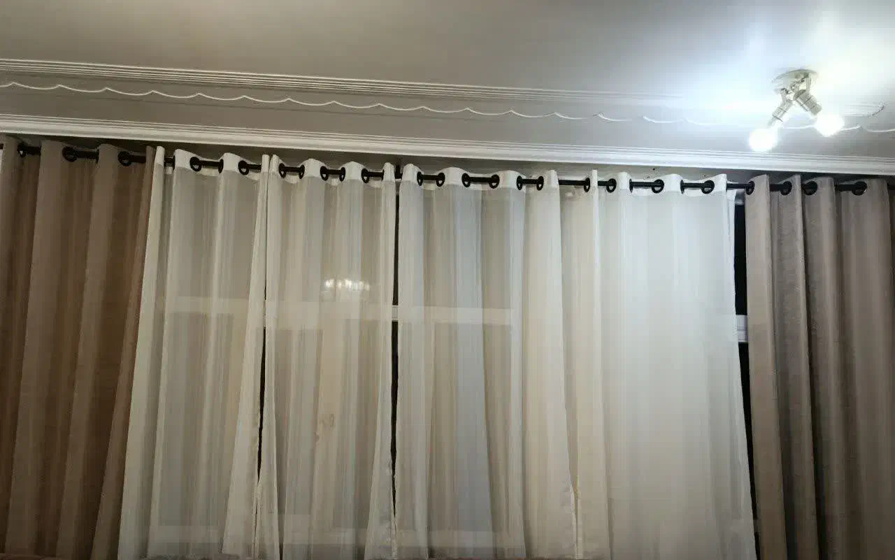 پرده شایان دار حریر|پرده، رانر، رومیزی|بروجن, |دیوار