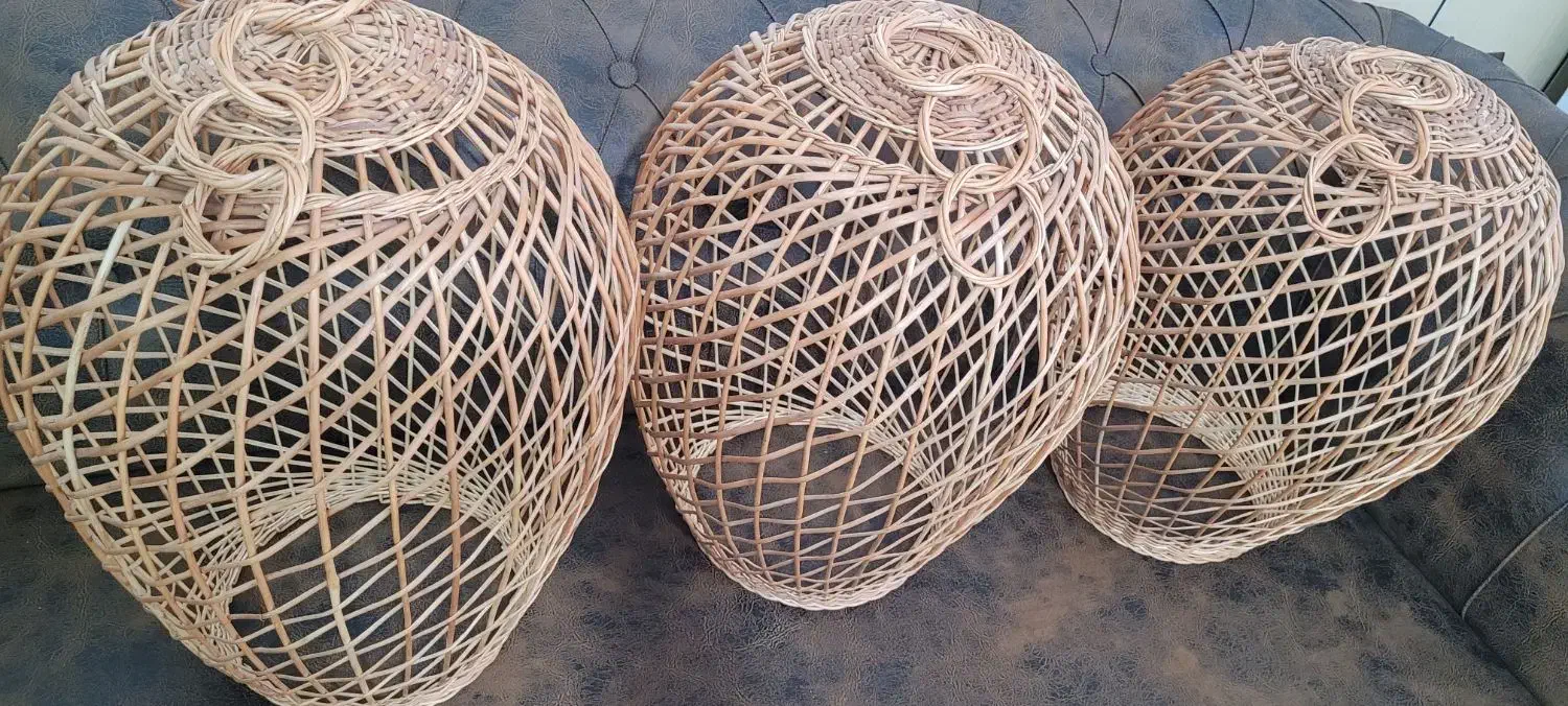 لوستر حصیری|لوستر و چراغ آویز|گنبد کاووس, |دیوار