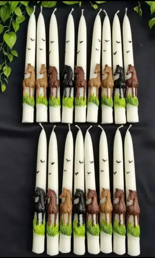 شمع ،سال اسب، عید|صنایع دستی و سایر لوازم تزئینی|سرپل ذهاب, |دیوار