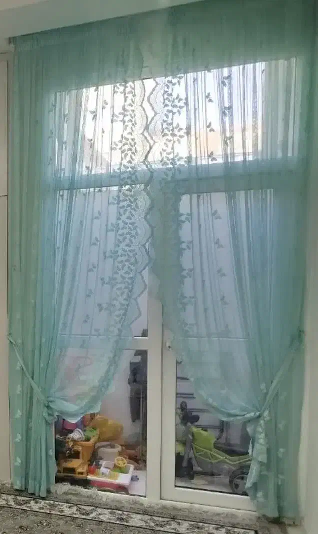 پرده آشپزخانه زیر فی به علت جا به جایی|پرده، رانر، رومیزی|مشهد, فرهنگیان (شهرک غرب)|دیوار