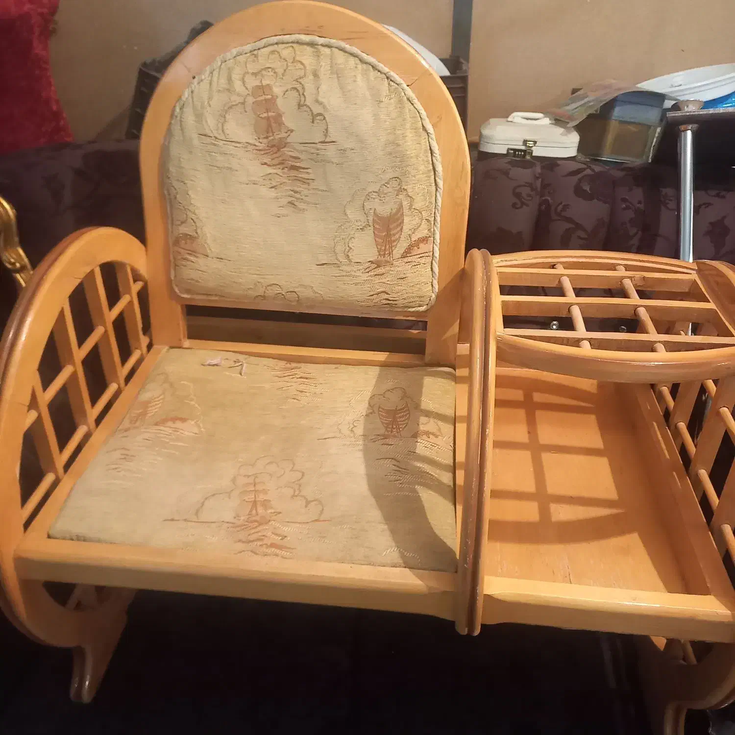 مسز تلفن پایه چوبی|میز تلفن|بروجن, |دیوار