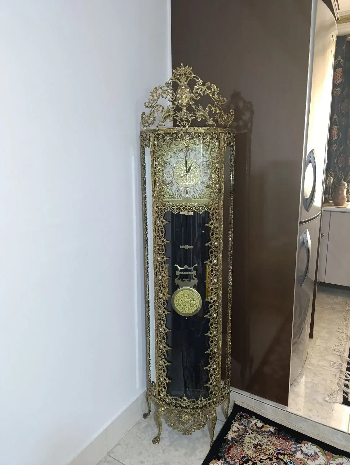 ساعت کاملا برنجی صحیح وسالم|ساعت دیواری و تزئینی|قرچک, شهرک الحدید|دیوار