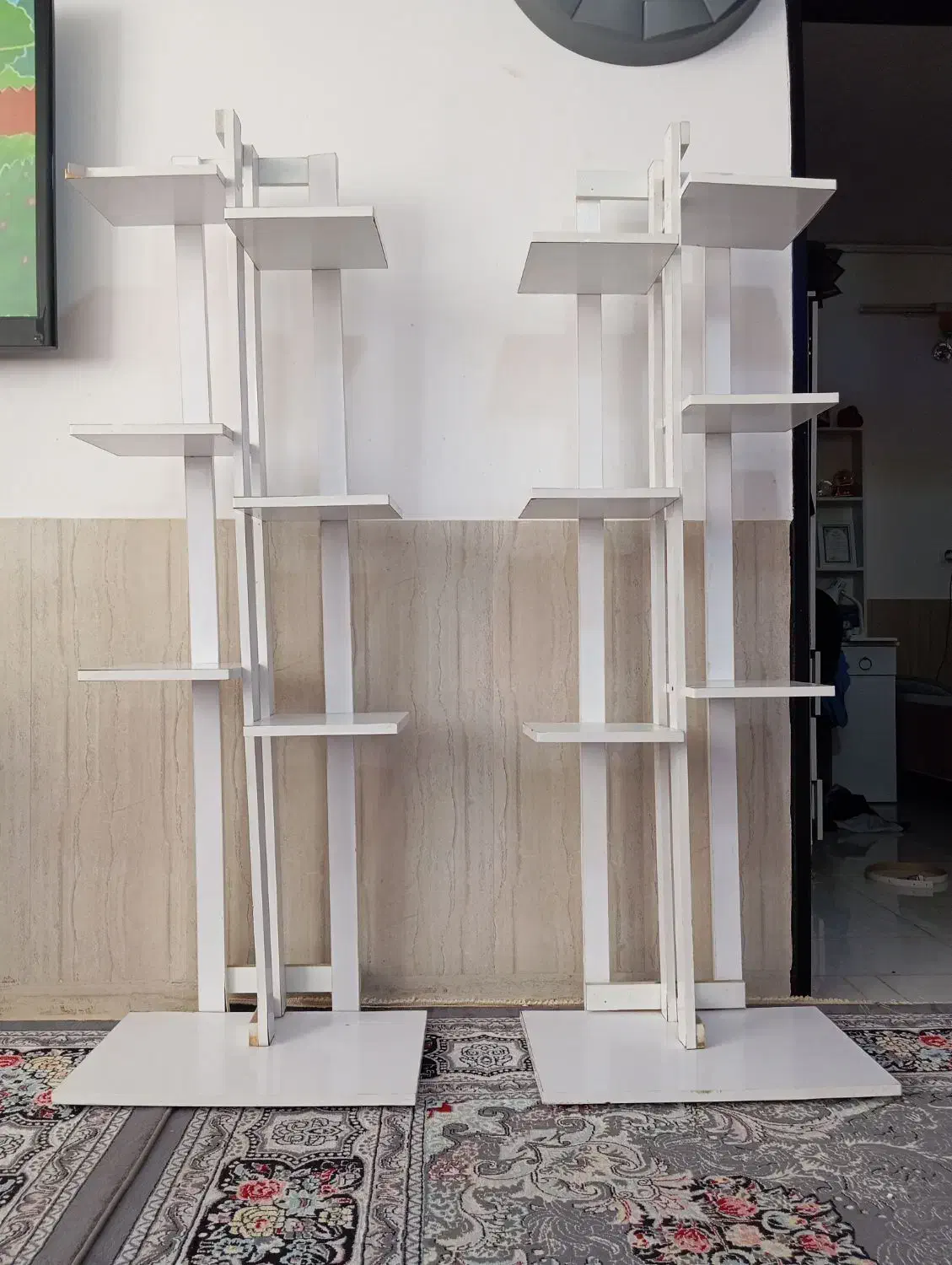 پایه گل|کتابخانه، شلف، قفسههای دیواری|ملکآباد, |دیوار