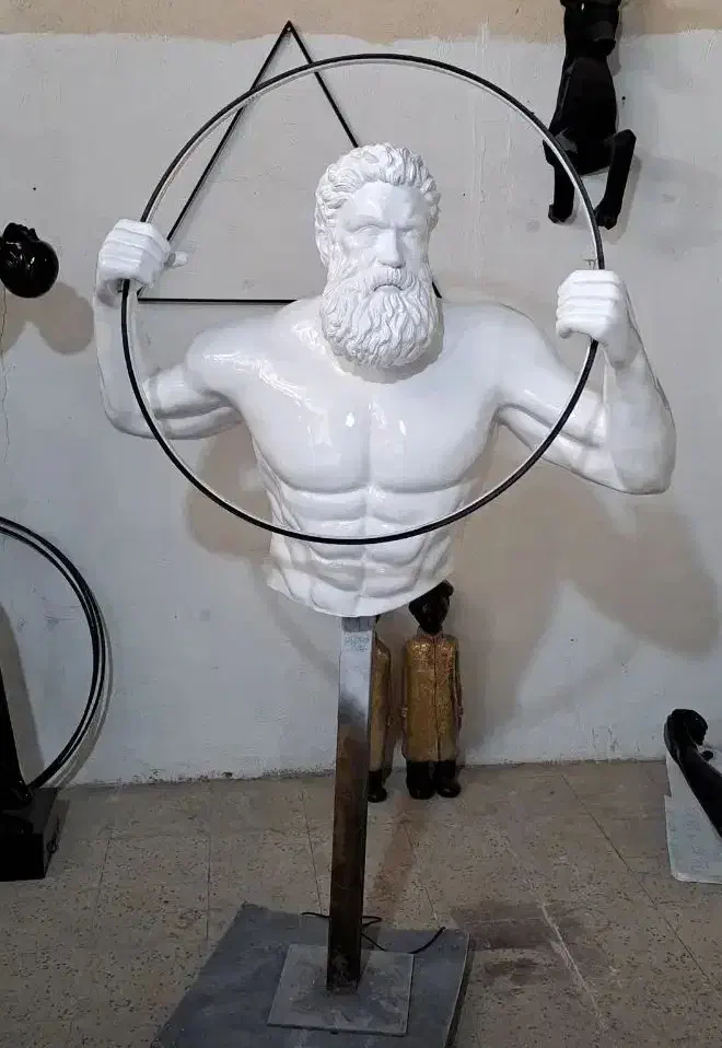 مجسمه بزرگ مرد زئوس دکوری کنارسالنی،ویترینی|مجسمه، تندیس، ماکت|قیامدشت - خاورشهر, |دیوار
