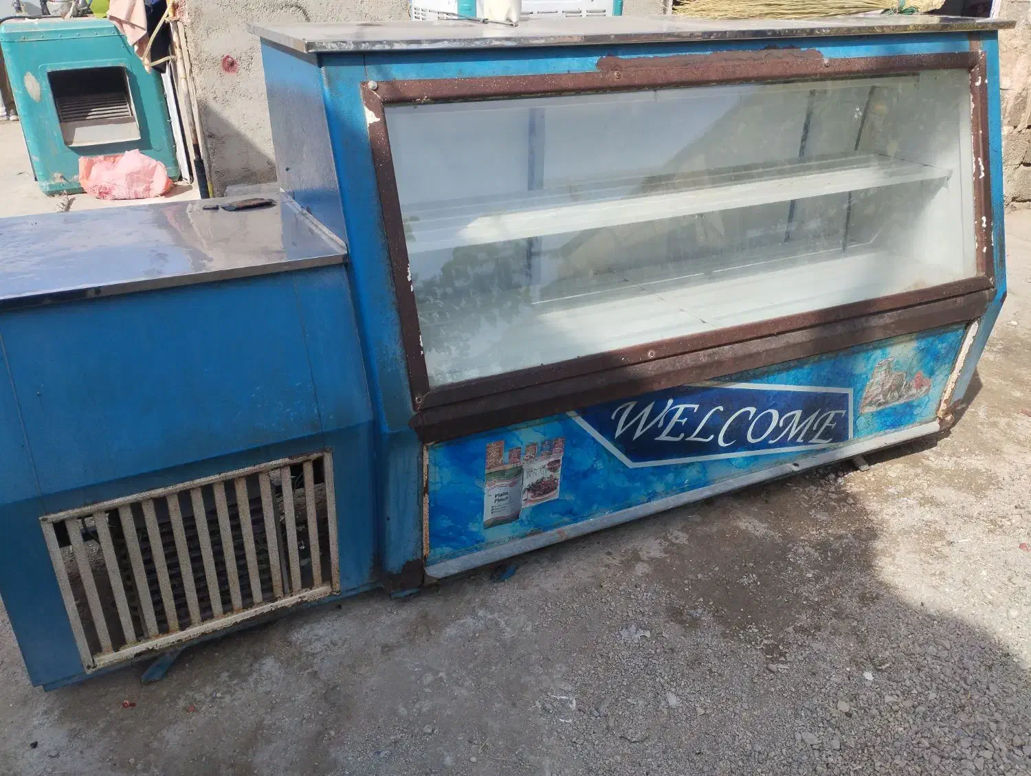 یخچال ویترینی دست دوم موتور تمیز|یخچال و فریزر|داراب, |دیوار