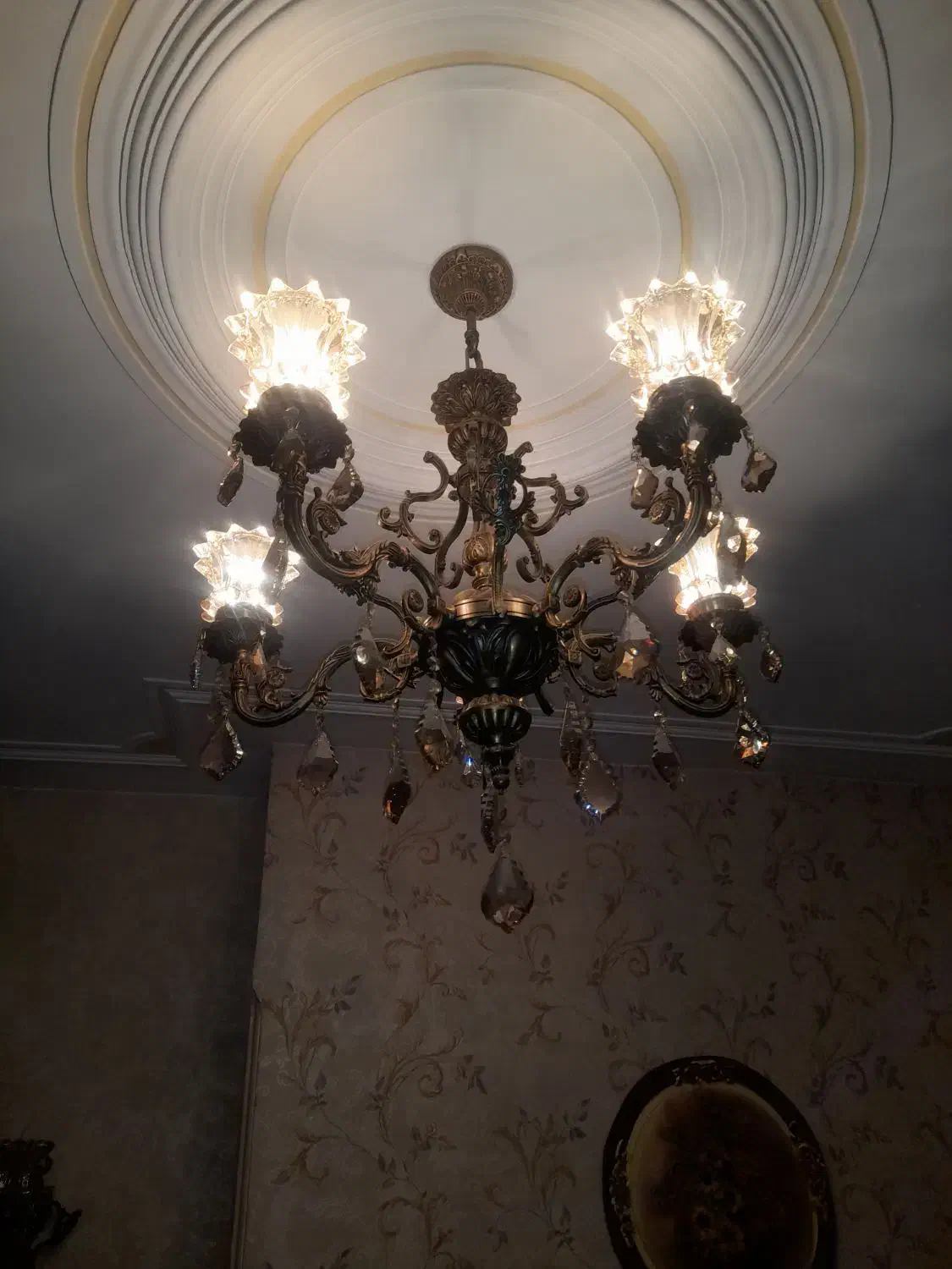 لوستر برنز|لوستر و چراغ آویز|قزوین, |دیوار