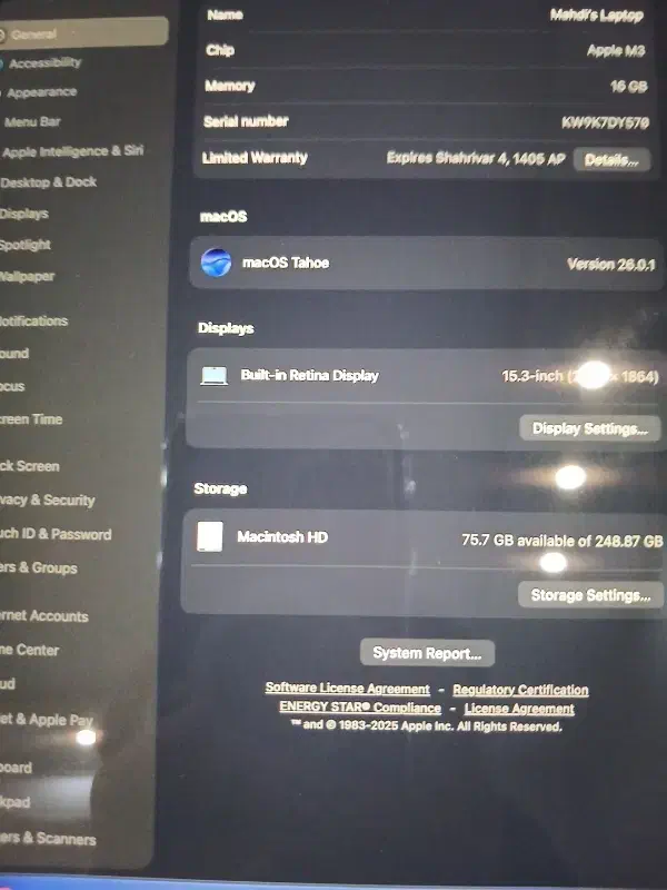 مک بوک ایر ۱۵ اینچ|رایانه همراه|اراک, |دیوار