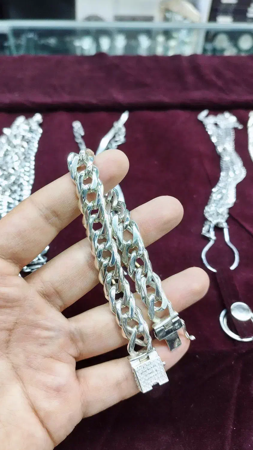 دستبند نقره مردانه تایلندی 925|جواهرات|اصفهان, گلزار|دیوار