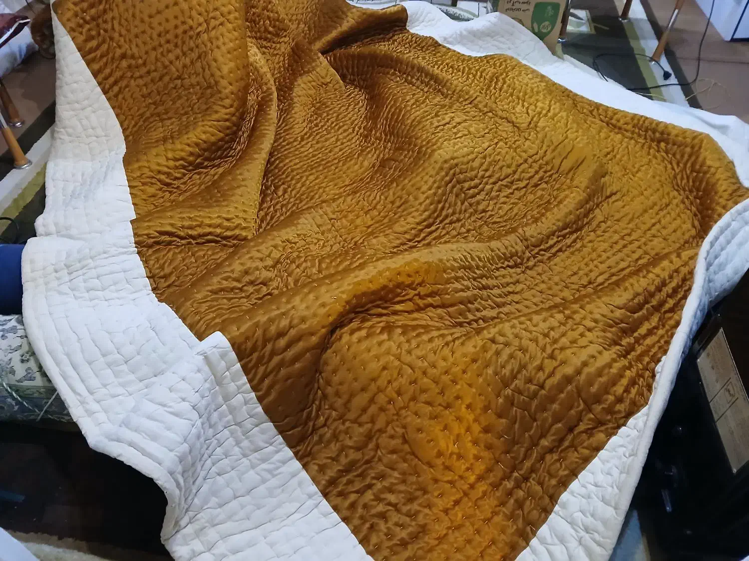 لحاف دو نفره بزرک نو|رختخواب، بالش، پتو|پره‌سر, |دیوار