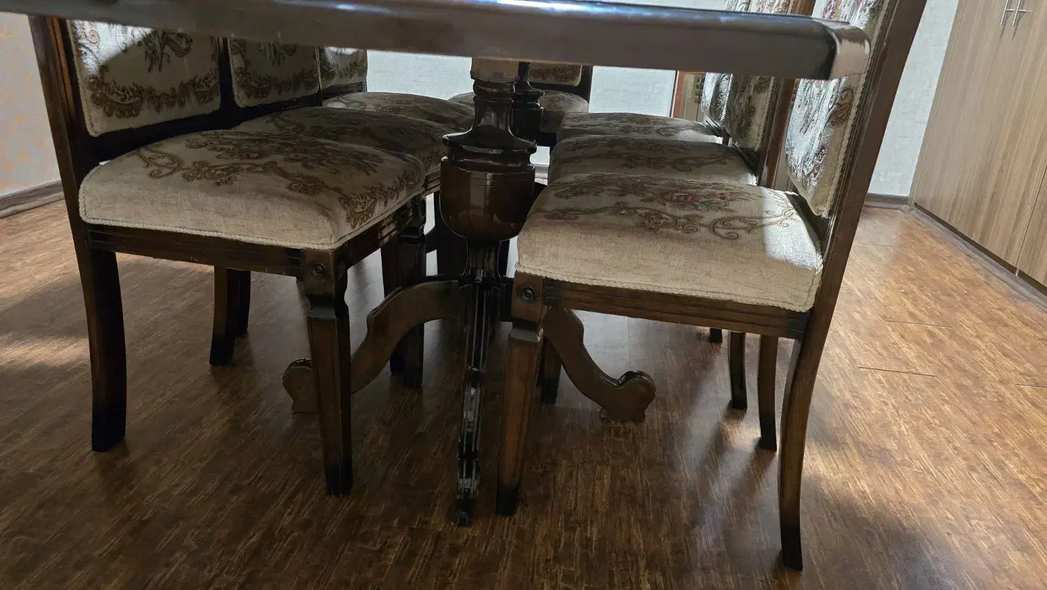 میز نهار خوری 8 نفره چوب راش|میز و صندلی غذاخوری|مشهد, نیروی هوایی|دیوار