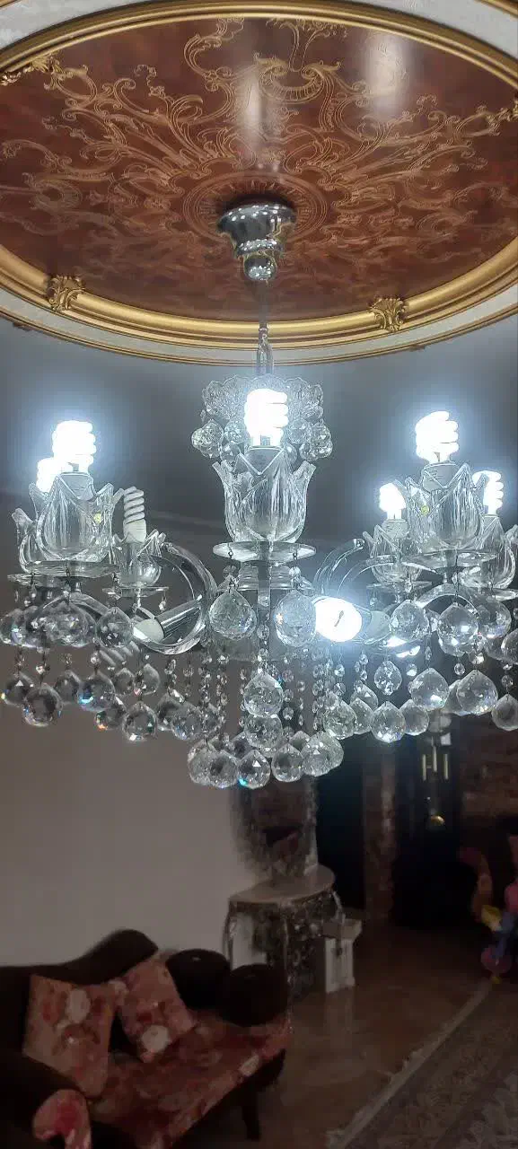 ۴ عدد لوستر به همراه سقف آماده|لوستر و چراغ آویز|ورامین, ورامین|دیوار