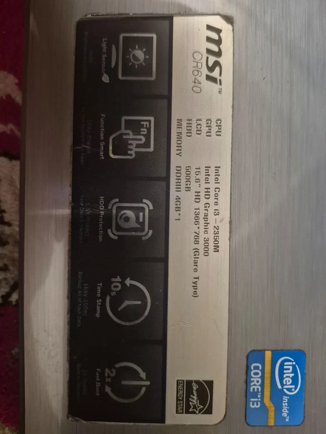 لپ تاپ msi CR640|رایانه همراه|تهران, وردآورد|دیوار