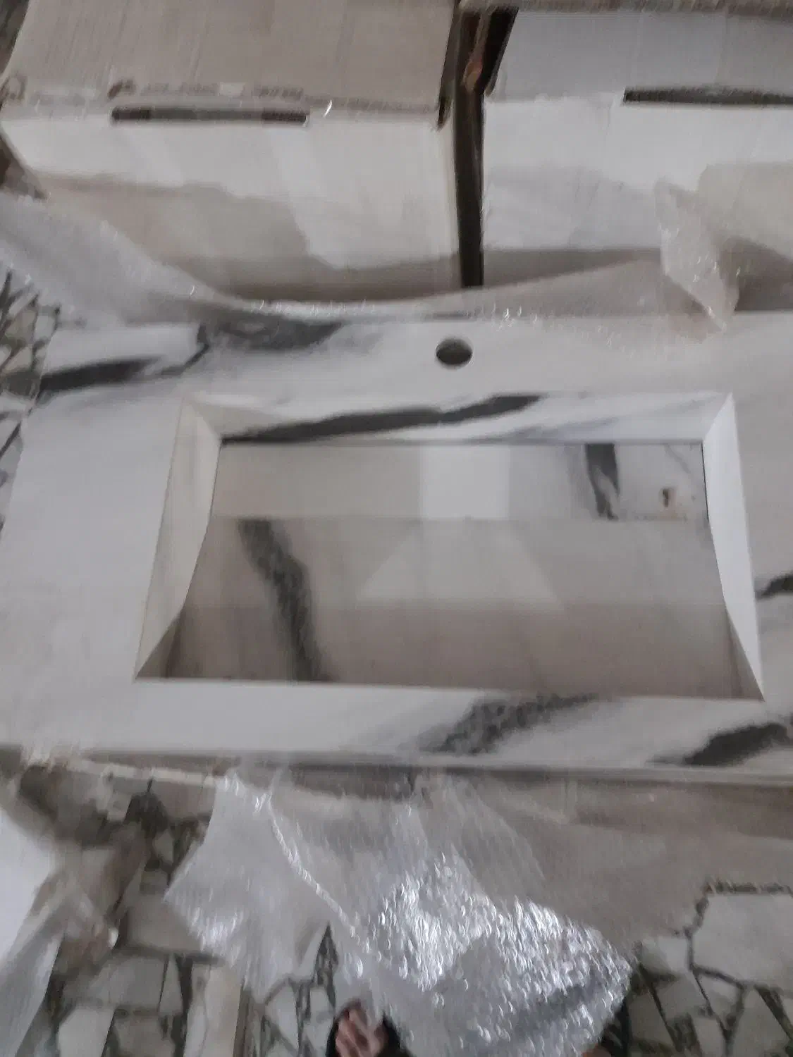 روشویی سنگی  سرامیکی دوطبقه سایز ۸۰در۴۰|لوازم سرویس بهداشتی|فومن, |دیوار