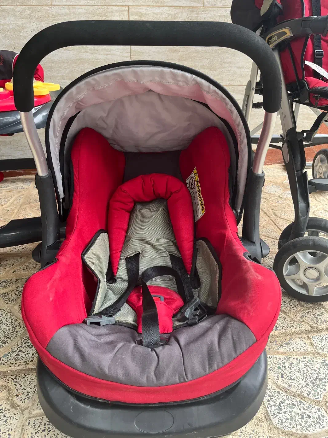 تخت پارک و کریر و روروک مارک goodbaby|اسباب و اثاث بچه|رشت, منظریه|دیوار