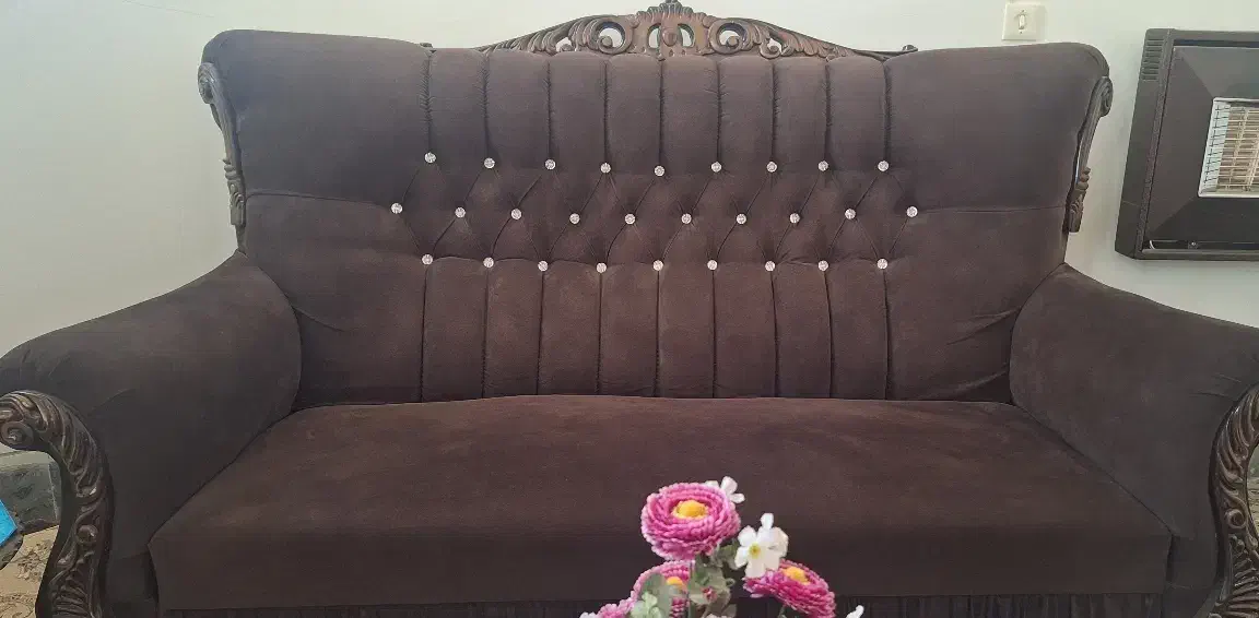 مبلمان ۷ نفره پذیرایی که استفاده روزانه نشده|مبلمان خانگی و میز عسلی|فسا, |دیوار